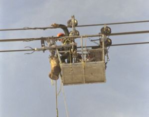 Ремонт проводов на воздушной линии